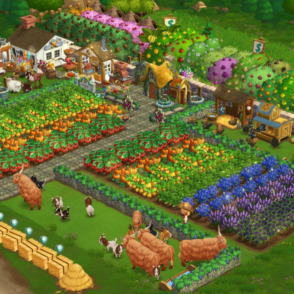 Farmville game display